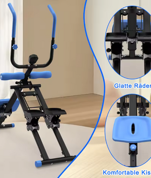 2-in-1 Trapstepper en Buiktrainer – Opvouwbaar Fitnessapparaat voor Volledige Lichaamstraining