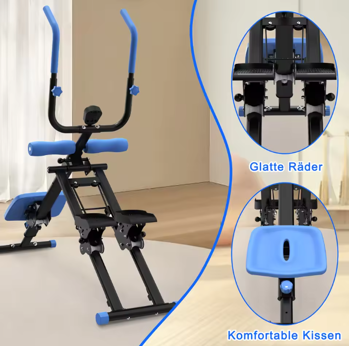 2-in-1 Trapstepper en Buiktrainer – Opvouwbaar Fitnessapparaat voor Volledige Lichaamstraining