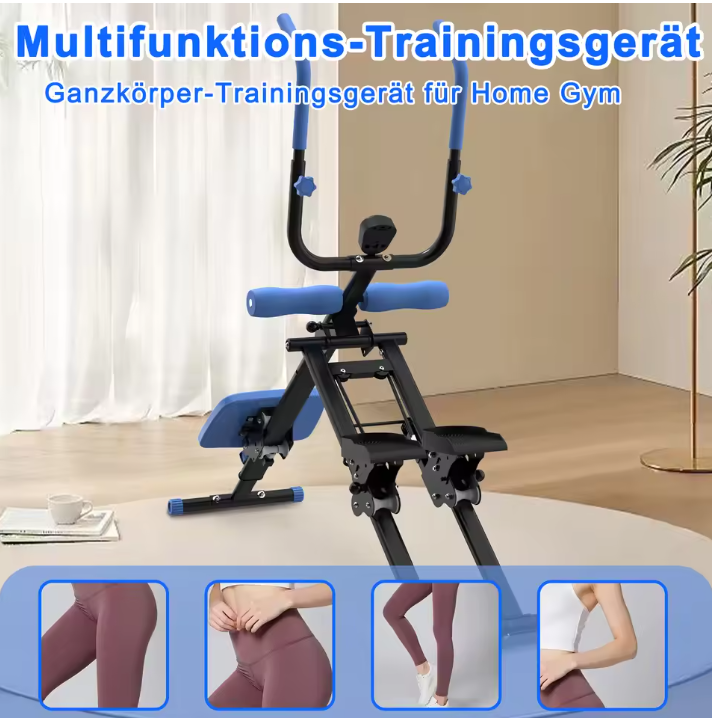 2-in-1 Trapstepper en Buiktrainer – Opvouwbaar Fitnessapparaat voor Volledige Lichaamstraining