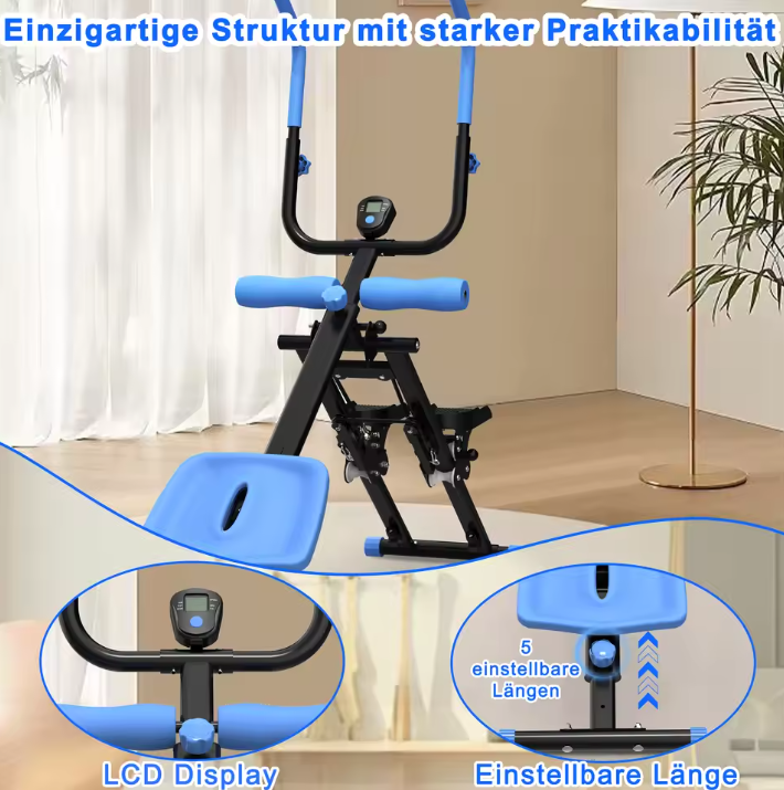 2-in-1 Trapstepper en Buiktrainer – Opvouwbaar Fitnessapparaat voor Volledige Lichaamstraining