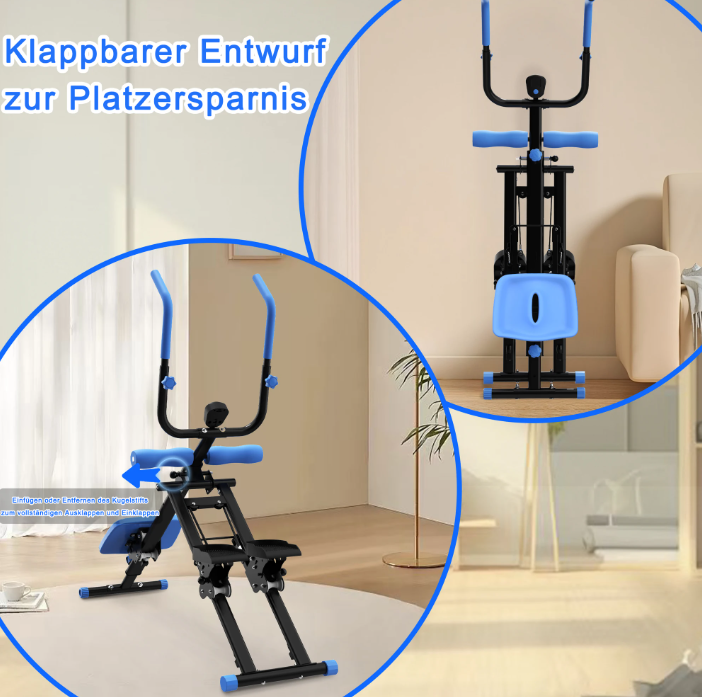 2-in-1 Trapstepper en Buiktrainer – Opvouwbaar Fitnessapparaat voor Volledige Lichaamstraining