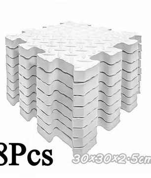 Set van 8 Puzzel Fitness Matten – 2,5 cm Dikke Antislip Vloertegels voor Gym en Bescherming