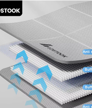 Opvouwbare Yoga Mat TPE 183×61 cm – Lichtgewicht Fitness Mat voor Reizen en Thuis