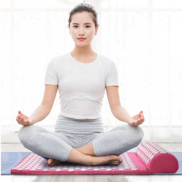 Acupressuur Mat met Kussen – Spijkermat voor Ontspanning en Spiermassage