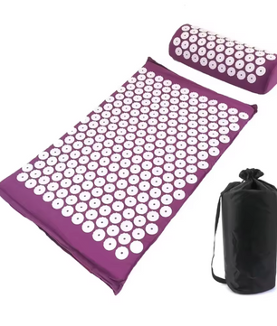 Acupressuur Mat met Kussen – Spijkermat voor Rug, Nek en Ontspanning