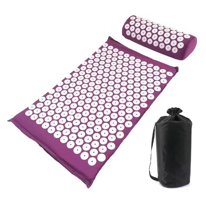 Acupressuur Mat met Kussen – Spijkermat voor Rug, Nek en Ontspanning
