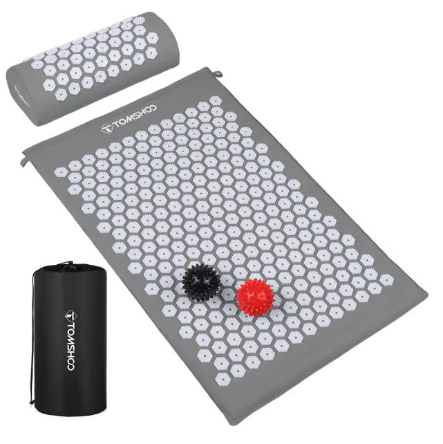 Acupressuur Mat Set met Kussen en Massageballen – Spijkermat voor Ontspanning en Spierherstel