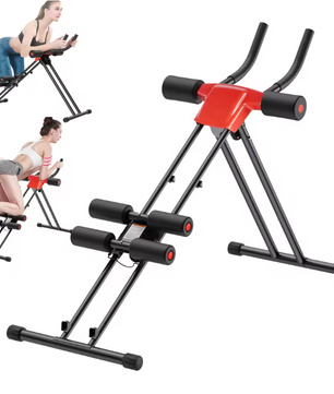 Buikspiertrainer Opvouwbaar en Verstelbaar – Core Trainer met Kniebescherming voor Thuis Fitness