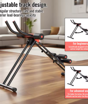 Ab Trainer Opvouwbaar – Core Trainingsapparaat met Verstelbare Weerstand en Kniebescherming