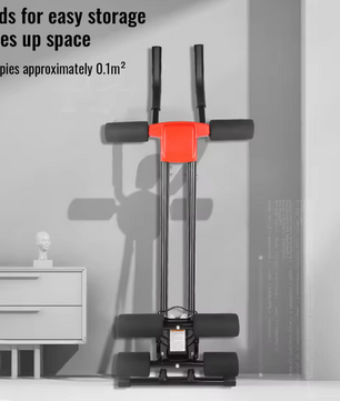 Ab Trainer Opvouwbaar – Core Trainingsapparaat met Verstelbare Weerstand en Kniebescherming