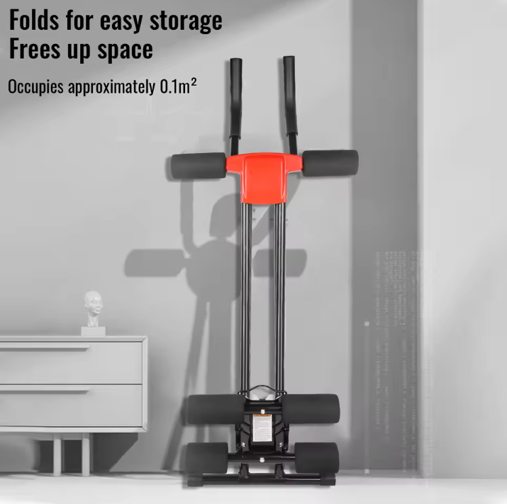 Buikspiertrainer Opvouwbaar en Verstelbaar – Core Trainer met Kniebescherming voor Thuis Fitness