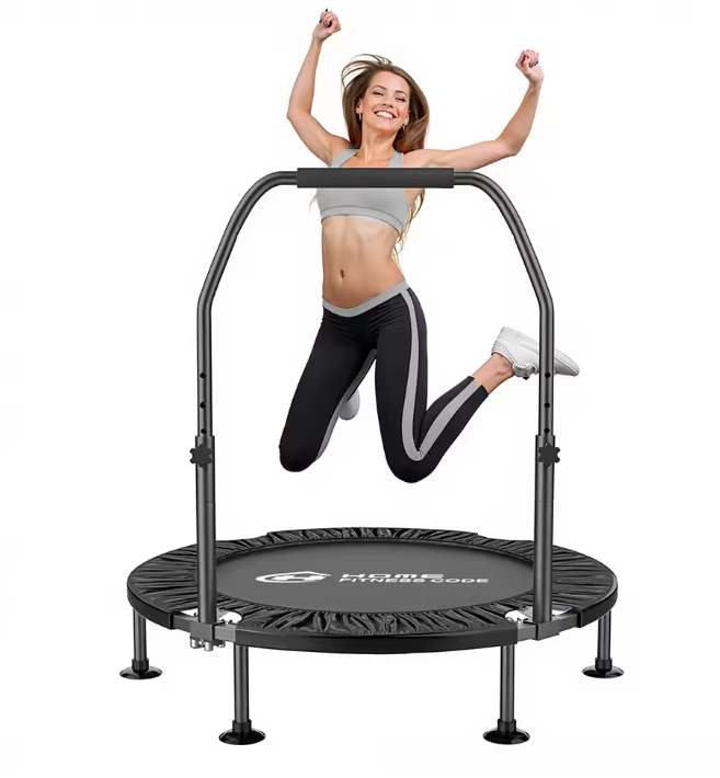 Opvouwbare Fitness Trampoline met Handgreep – Mini Rebounder voor Indoor Training