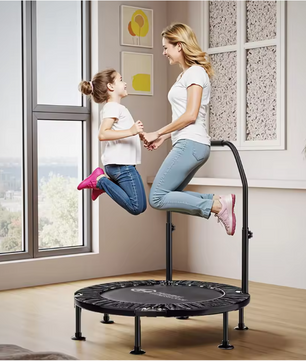 Opvouwbare Fitness Trampoline met Handgreep – Mini Rebounder voor Indoor Training