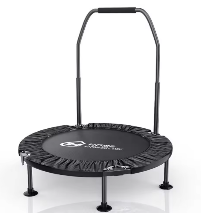 Opvouwbare Fitness Trampoline met Handgreep – Mini Rebounder voor Indoor Training
