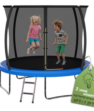 Trampoline Ø 305 cm met Veiligheidsnet en Ladder – Complete Set voor Buiten