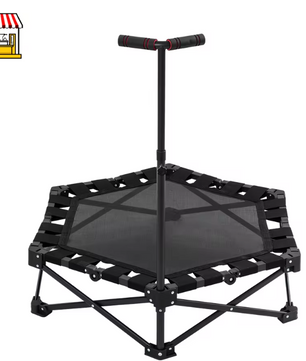 Opvouwbare Fitness Trampoline met Handgreep – Rebounder voor Indoor en Outdoor Training