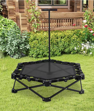 Opvouwbare Fitness Trampoline met Handgreep – Rebounder voor Indoor en Outdoor Training