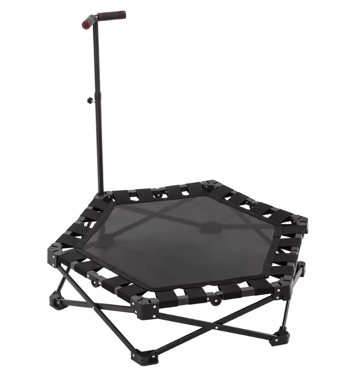 Opvouwbare Fitness Trampoline met Handgreep – Rebounder voor Indoor en Outdoor Training