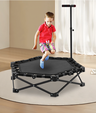 Opvouwbare Fitness Trampoline met Handgreep – Rebounder voor Indoor en Outdoor Training