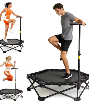 Opvouwbare Mini Trampoline – Compacte Fitness Rebounder voor Thuisgebruik