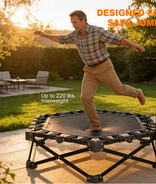 Opvouwbare Mini Trampoline – Compacte Fitness Rebounder voor Thuisgebruik