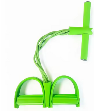 Fitness Weerstandsband met Pedalen – 4-Tube Tension Trainer voor Buik, Armen en Benen