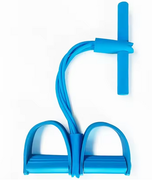 Fitness Weerstandsband met Pedalen – 4-Tube Tension Trainer voor Buik, Armen en Benen