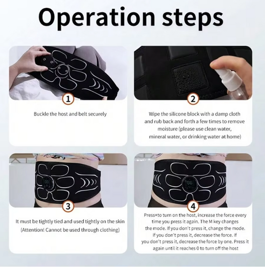 EMS Buikspier Trainer – Elektrische Spierstimulatie Band voor Fitness en Massage