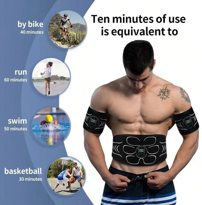 EMS Buikspier Trainer – Elektrische Spierstimulatie Band voor Fitness en Massage