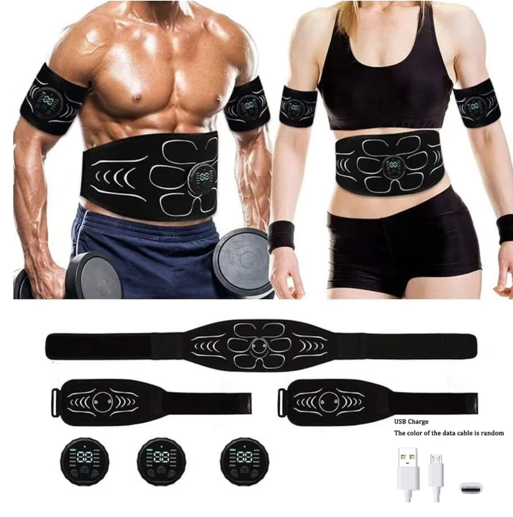 EMS Buikspier Trainer – Elektrische Spierstimulatie Band voor Fitness en Massage