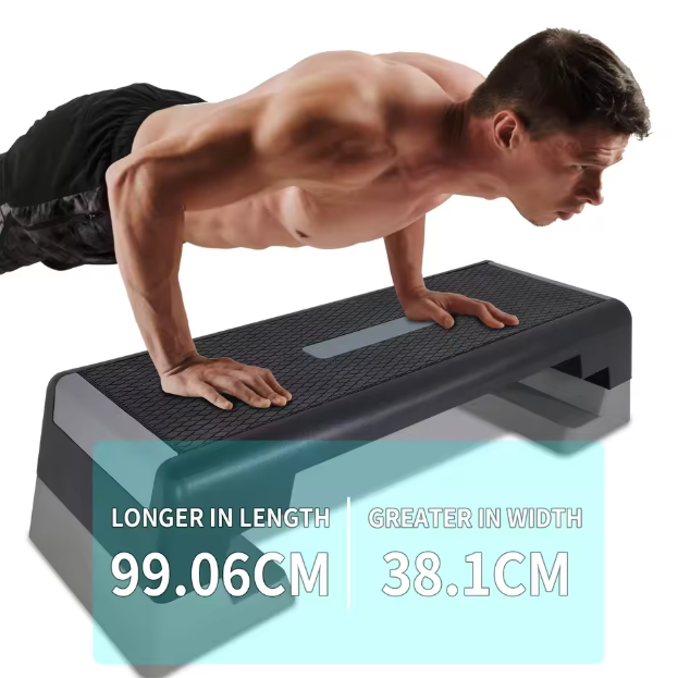 Verstelbare Aerobic Stepper – Antislip Fitness Step Platform voor Thuis Workout