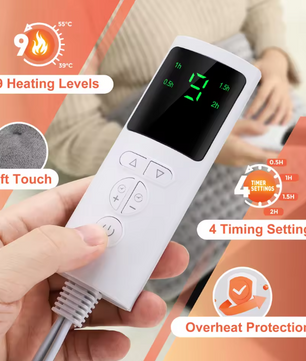 Elektrische Verwarmde Rug- en Tailleband – Warmteband met Temperatuurregeling en Timer