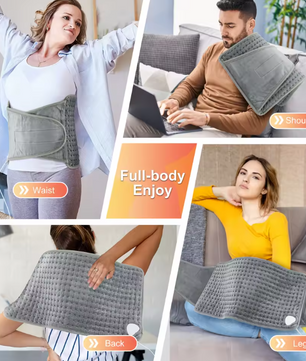 Elektrische Verwarmde Rug- en Tailleband – Warmteband met Temperatuurregeling en Timer