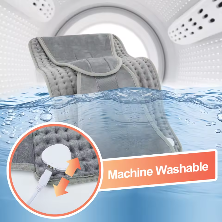 Elektrische Verwarmde Rug- en Tailleband – Warmteband met Temperatuurregeling en Timer