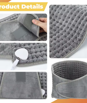 Elektrische Verwarmde Rug- en Tailleband – Warmteband met Temperatuurregeling en Timer