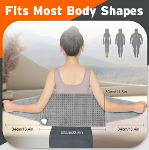 Elektrische Verwarmde Rug- en Tailleband – Warmteband met Temperatuurregeling en Timer