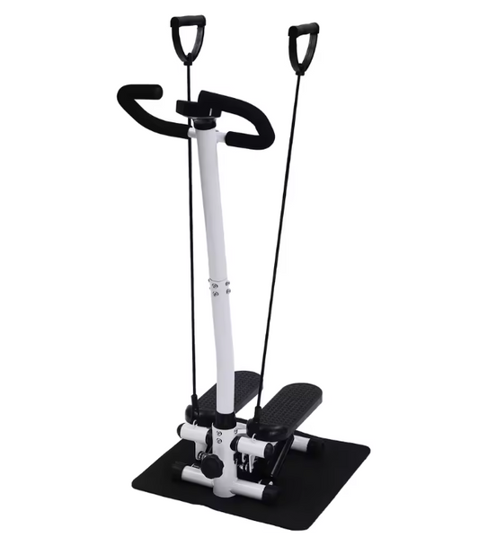 Twist Stepper met Handgrepen en Weerstandsbanden – Fitness Step Apparaat voor Thuis