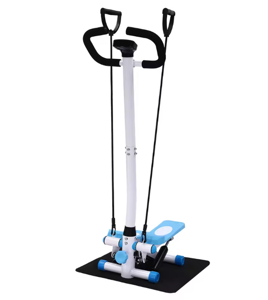 Twist Stepper met Handgrepen en Weerstandsbanden – Fitness Step Apparaat voor Thuis