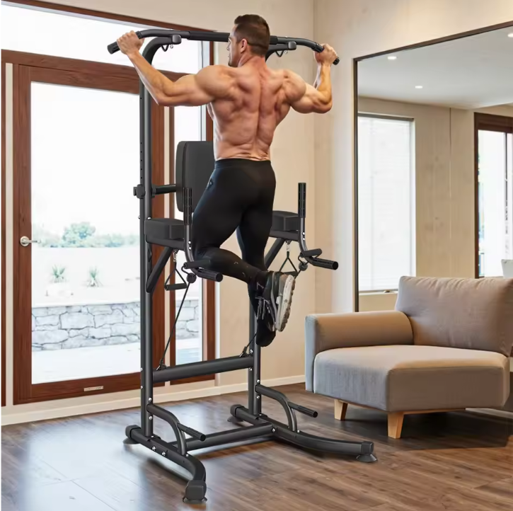 Power Tower Dip Station – Pull Up Bar voor Krachttraining en Home Gym
