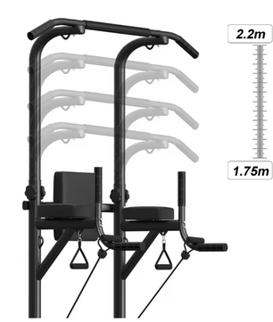 Power Tower Dip Station – Pull Up Bar voor Krachttraining en Home Gym