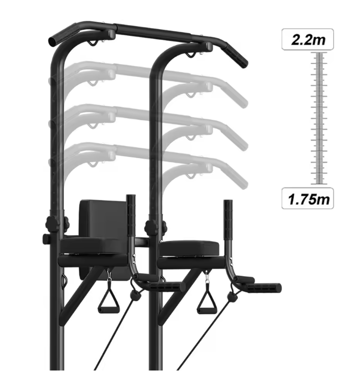 Power Tower Dip Station – Pull Up Bar voor Krachttraining en Home Gym