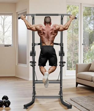 Power Tower Dip Station – Pull Up Bar voor Krachttraining en Home Gym