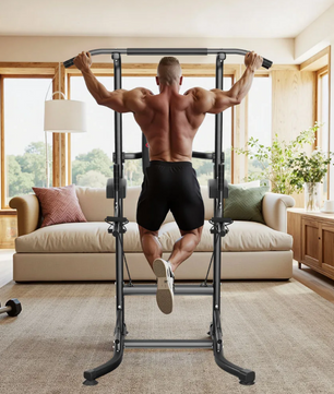 Power Tower Dip Station – Pull Up Bar voor Krachttraining en Home Gym