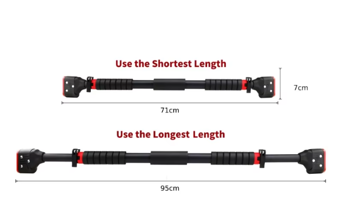 Deurrekstang Pull Up Bar – Verstelbare Fitness Stang zonder Boren voor Thuis
