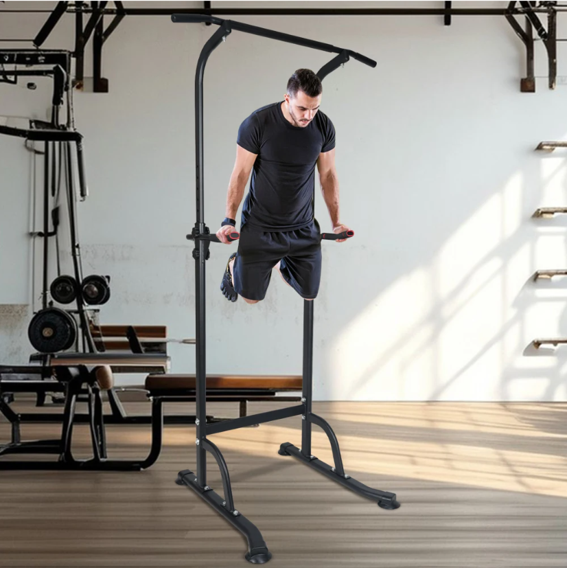 Power Tower Dip Station – Verstelbare Pull Up Bar voor Home Gym Krachttraining