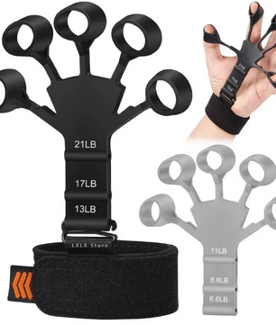 Hand Grip Trainer – Vinger en Pols Krachttrainer met 6 Weerstanden