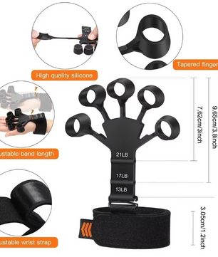 Hand Grip Trainer – Vinger en Pols Krachttrainer met 6 Weerstanden