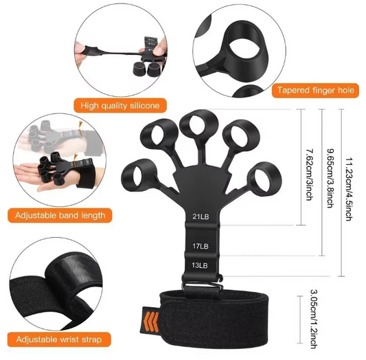 Hand Grip Trainer – Vinger en Pols Krachttrainer met 6 Weerstanden