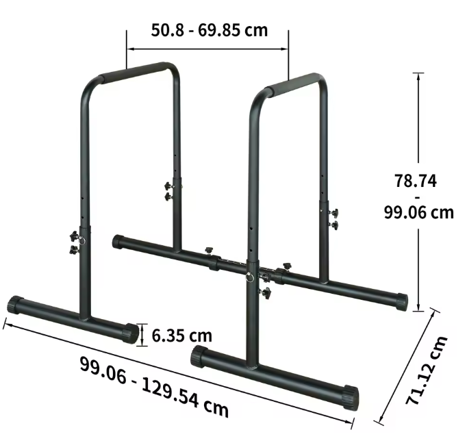 Verstelbare Dip Bar Station – Parallel Bars voor Krachttraining en Home Gym