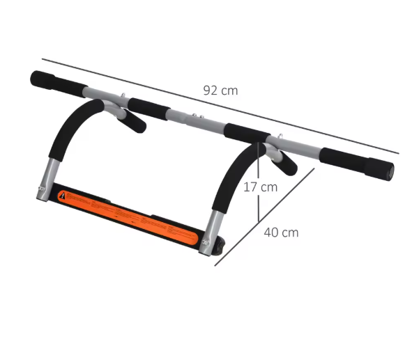 Multifunctionele Deurrekstang – Stalen Optrekstang met Antislip Handgrepen voor Thuisfitness